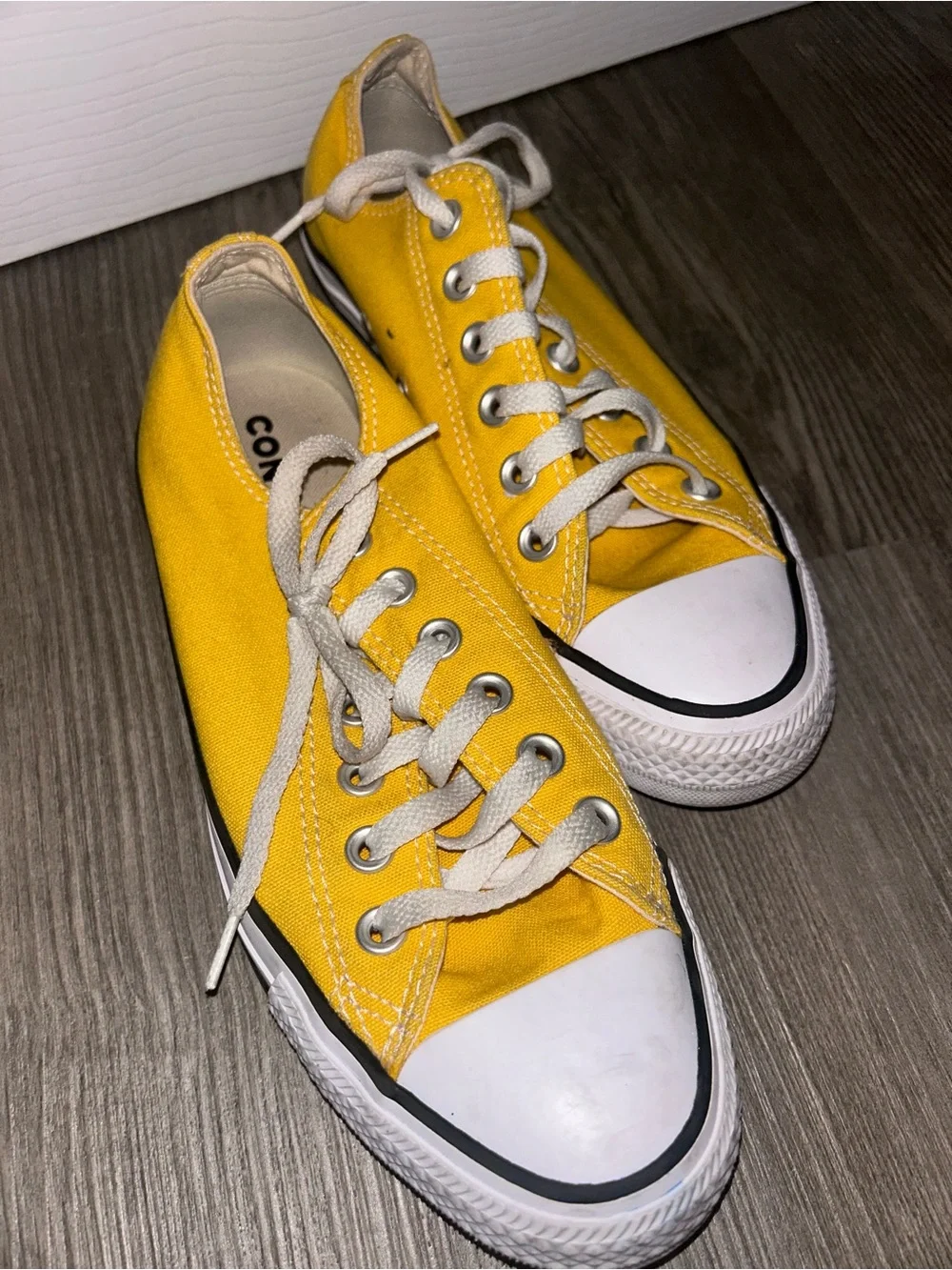Converse Yellow Low-Top Canvas Sneakers